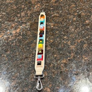 FENDI Beige Multicolored Studded Bag Strap